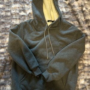 Dark Gray Hoodie - fleece inside